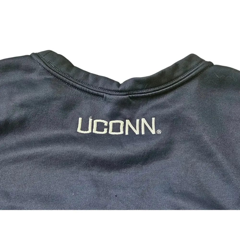 Nike UConn Huskies Therma-FIT Navy Blue Crewneck Sweatshirt Unisex Size Large